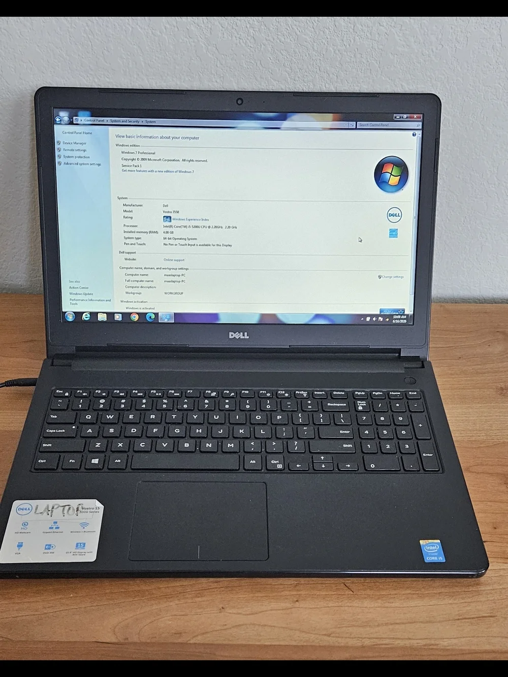 Dell Vostro 15 3000 Business Laptop 15.6